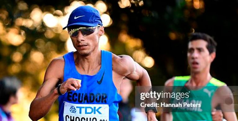 Entrenador Andrés Chocho, líder mundial en la marcha atlética