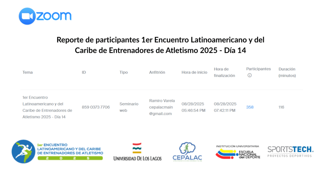 Encuentro Latinoamericano y del Caribe de Entrenadores - Día 14